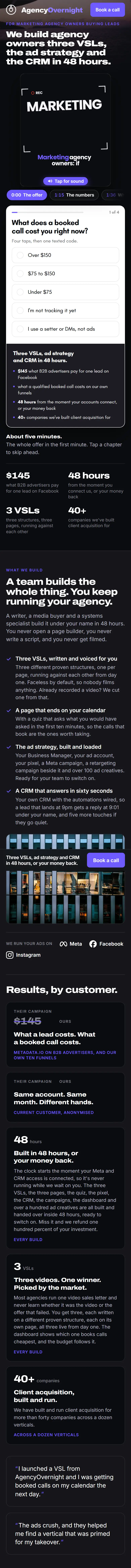 Agency owners on a phone