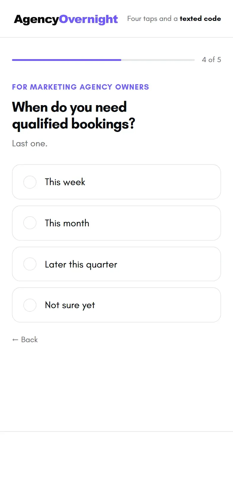 How soon they need calls