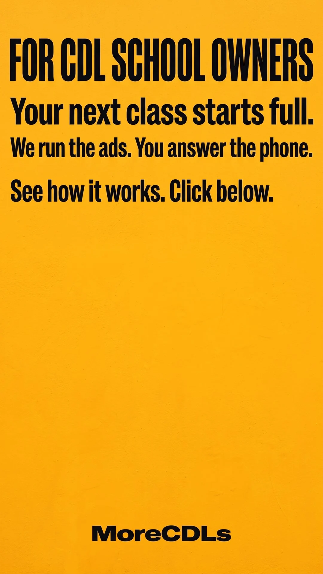 Static ad: CDL schools · story size